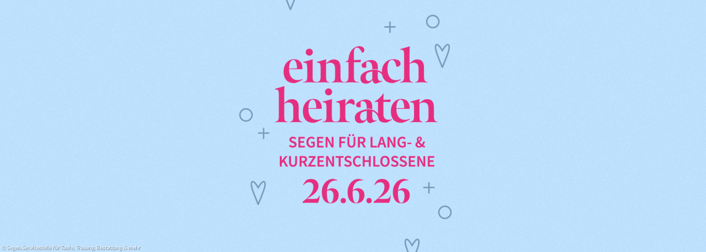 Werbeheader "einfach heiraten" 2026 ELKB
