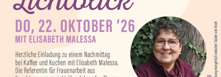Plakat  mit Frau in Heidelandschaft