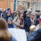 Aufnahmen der Menschenversammlunge der Demo.