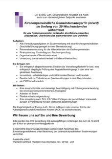 Stellenausschreibung