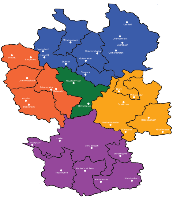 Aktuelle Karte Dekanat Neustad Aisch Stand 2026